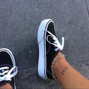 black tie on vans